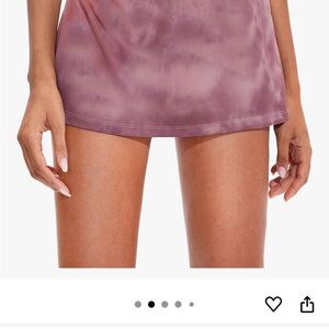 Red Tie-Dye Tennis Skort